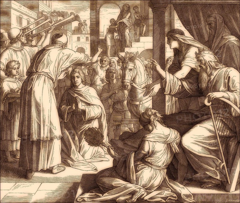 The coronation of Solomon, Old Testament, by Julius Schnorr von Carolsfeld