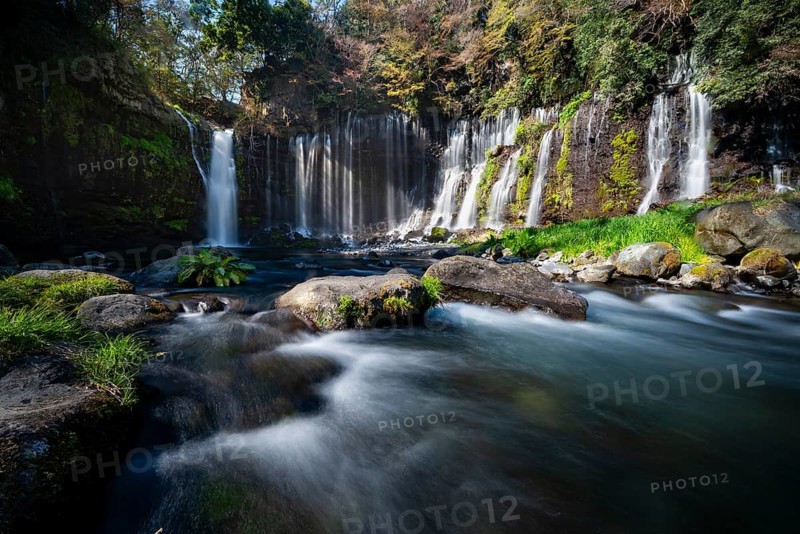 Shiraito Waterfall, long exposure, Fuji-Hakone-Izu National Park, Yamanashi Prefecture, Japan