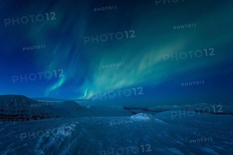 Northern Lights (Aurora borealis), Stora Sjöfallet National Park, Laponia World Heritage Site, Norrbotten, Lapland, Sweden, April 2021