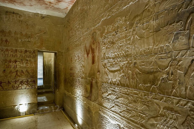 Tomb of Ptahhotep, Sakkara, Saqqara, UNESCO World Heritage Site, Memphis, Cairo, Egypt