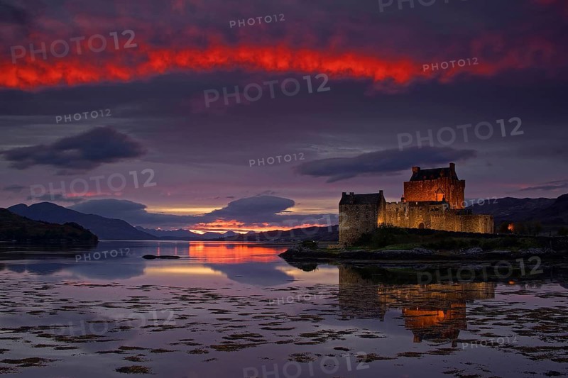 Castle Eilean Donan in Scotland, Loch Duich, Western Highlands, Scotland, United Kingdom