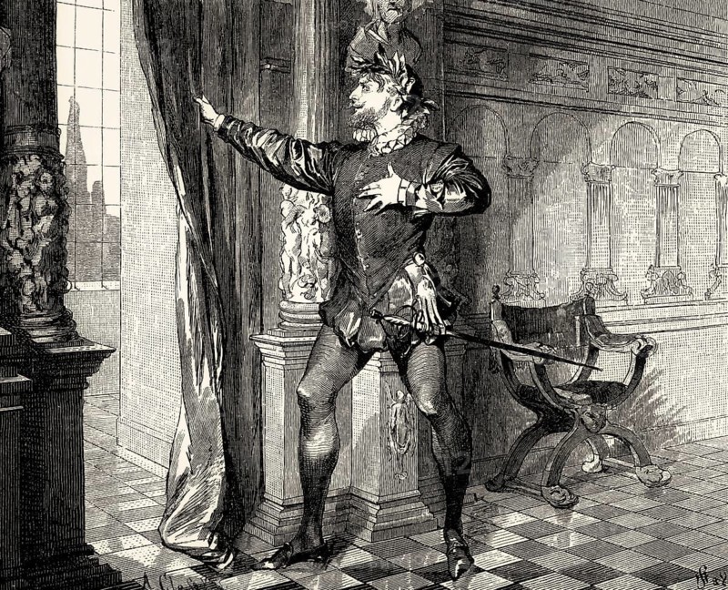 ACT II, SCENE I., Tasso, scene from Torquato Tasso, a play by Johann Wolfgang von Goethe