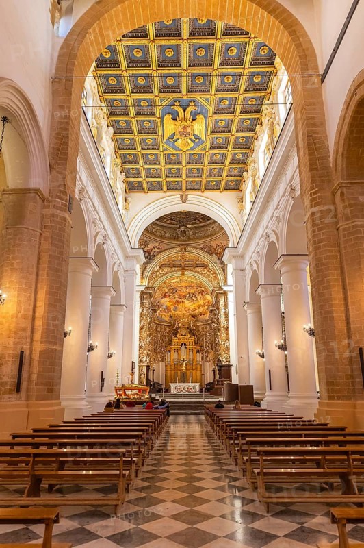 Cattedrale di San Gerlando interior, Agrigento, Sicily, Italy