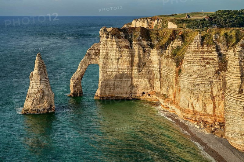 France, Normandy, The chalk cliffs of Etretat, Normandy, France