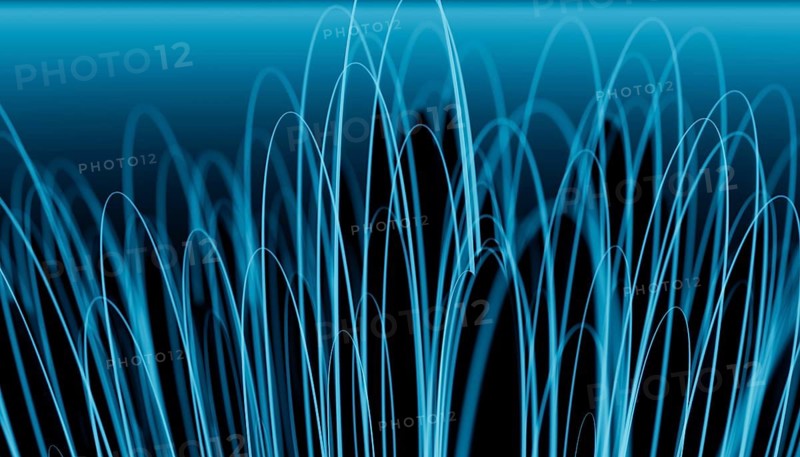 This abstract 3D render features flowing blue waves on a smooth gradient background, capturing a sense of motion and depth. Ideal for design elements or backgrounds in various digital projects