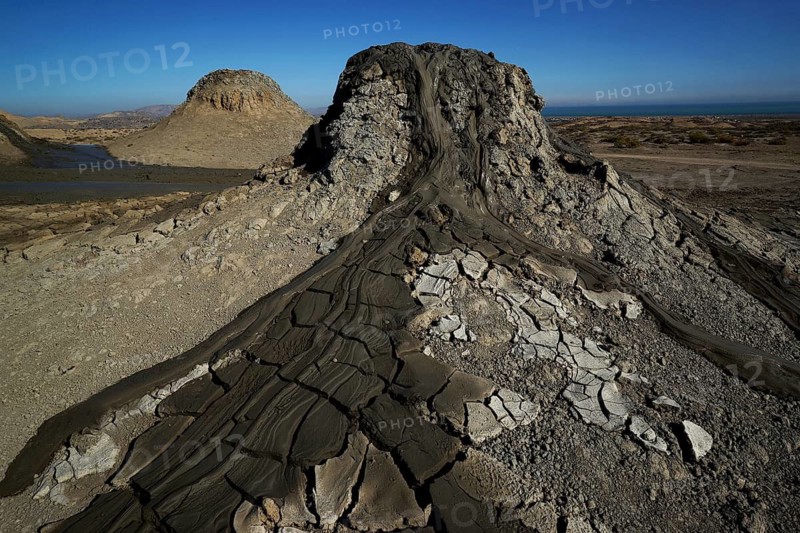 Azerbaijan, mud volcano, Lahic, Europe, Asia
