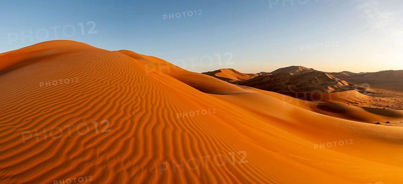Sand dunes in the Rhub al Khali desert, empty quarter, largest sandy desert in the world, Oman