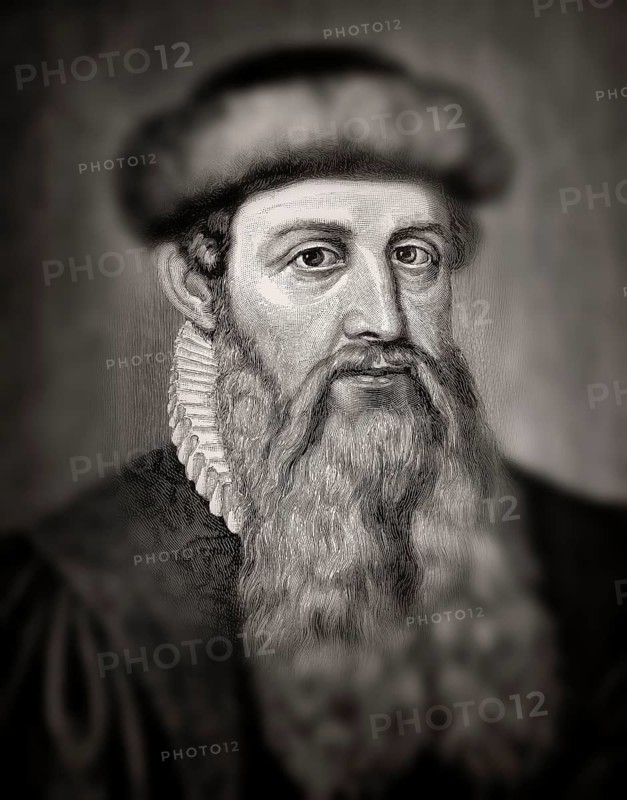 Johannes Gensfleisch zur Laden zum Gutenberg, circa 1400, 1468, inventor of the printing press