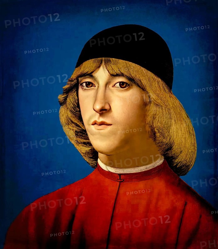 Piero di Lorenzo de' Medici, 1472 – 1503, ? lord of Florence from 1492 until 1494, digital edited according to a painting by Domenico Ghirlandaio