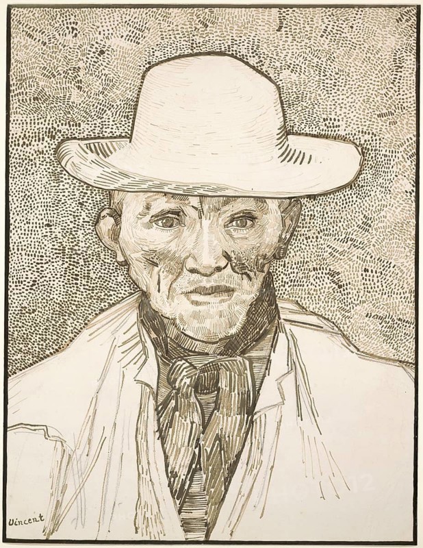 Peasant of the Camargue (1888), painting by Vincent Willem van Gogh (born 30 March 1853 in Groot-Zundert, died 29 July 1890 in Auvers-sur-Oise), Dutch painter and draughtsman, one of the founders of modern painting, illustration, reproduction of a painting. Authentic, exact date of the original unknown, Historical