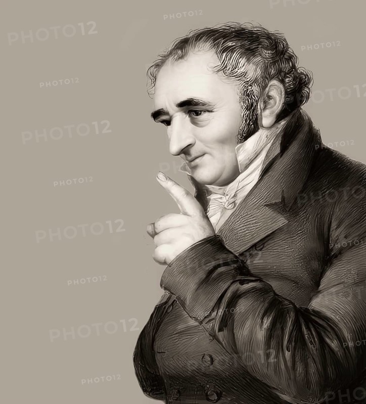 Portait of Johann Peter Hebel, 1760 - 1826, German poet, Protestant theologian and educator, Alemannic dialect poet, digitally optimized based on a painting by Carl Joseph Alois Agricola, 1814