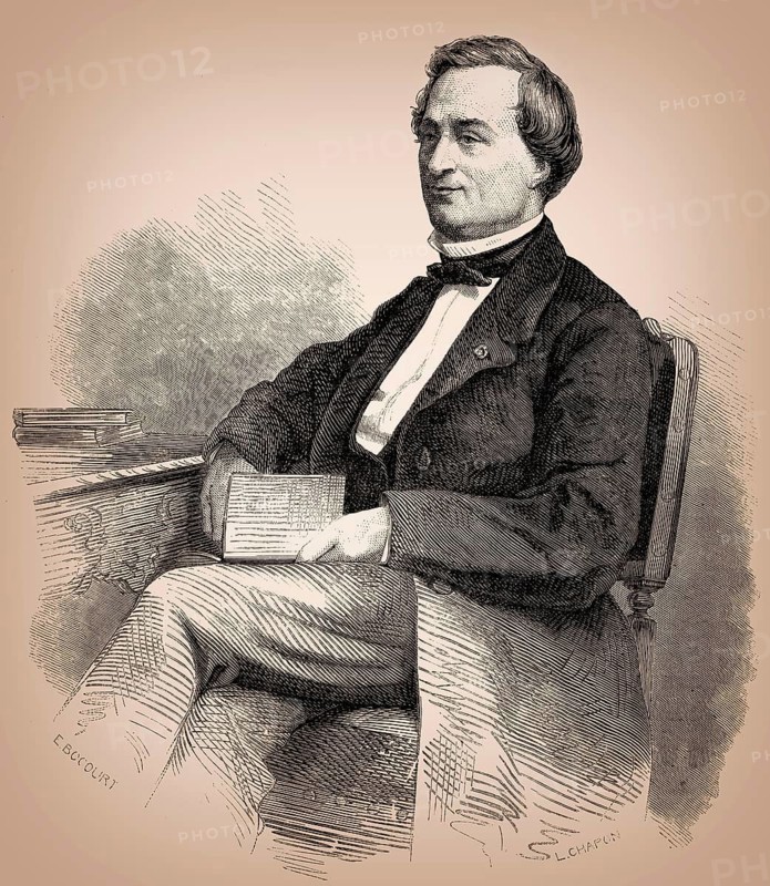 Louis Bernard Bonjean, 1804, 1871, a French jurist, Senator under Napoleon III
