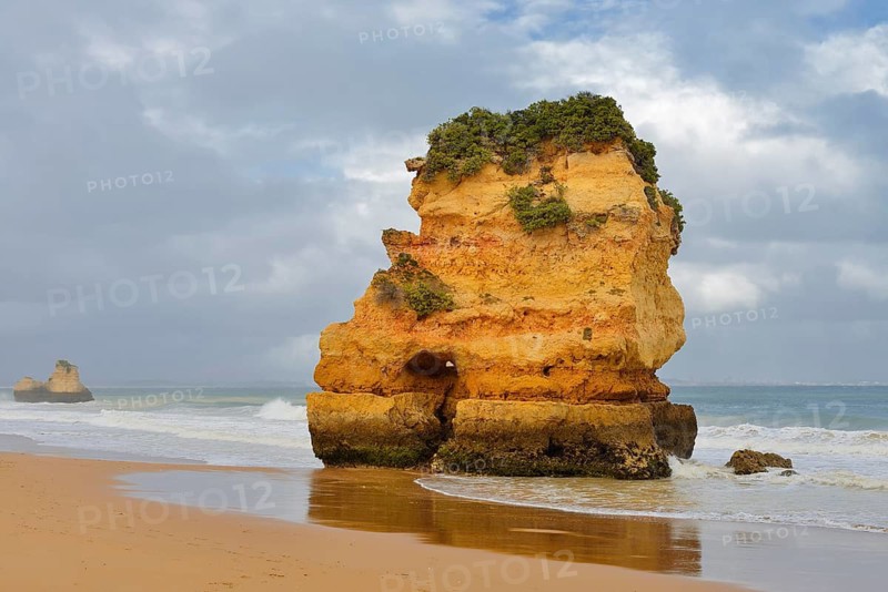 Rocks on the beach, Praia Dona Ana, Lagos, Algarve, Portugal