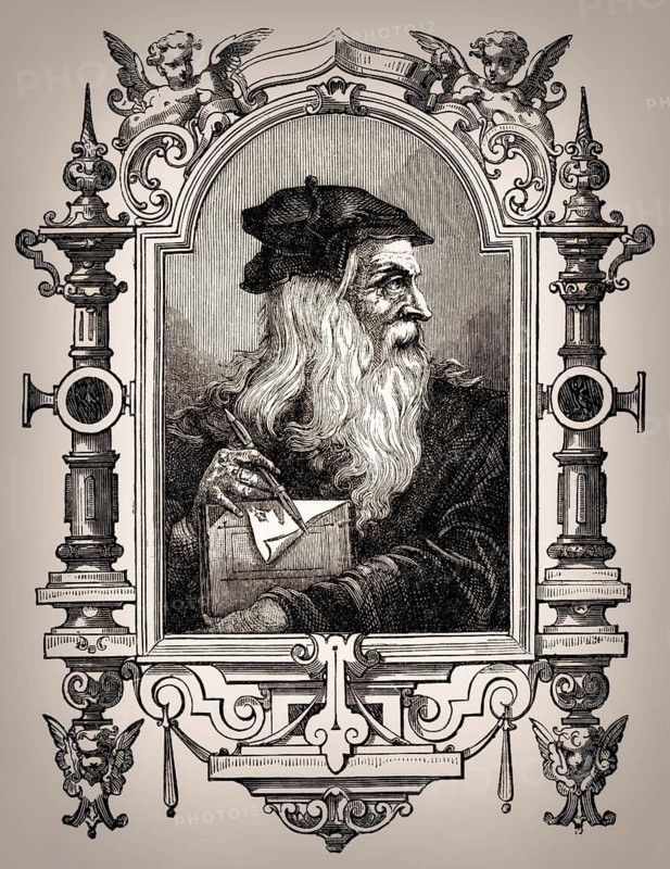 Leonardo da Vinci, 1452, 1519, Italian painter, sculptor, architect and engineer