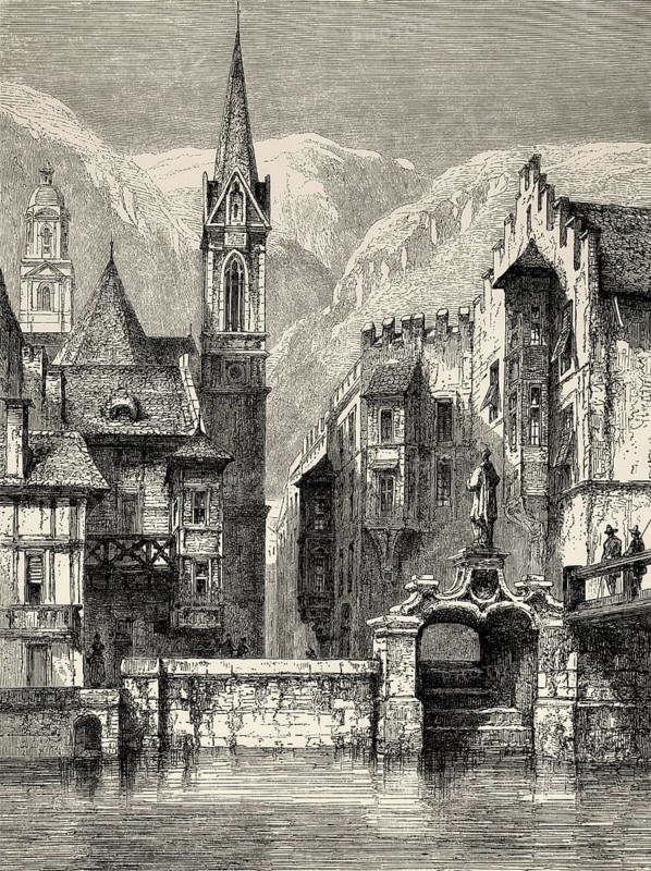 Brixen, South Tyrol in northern Italy, 19th century