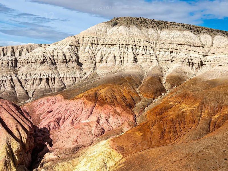 Colorful rock formation Tierra de Colores, Parque Patagonia Argentina, Park Patagonia Argentina, Argentina