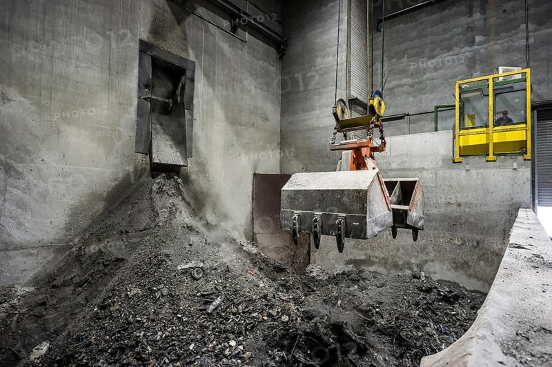 Garbage, household waste, waste separation, waste incineration, waste incineration plant, energy, TREA, Eschbach, Breisgau, Baden-Württemberg, Germany