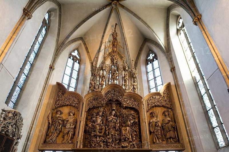 Interior view, St. Stephen's Cathedral, Breisach am Rhein, Kaiserstuhl, Breisgau, Baden-Württemberg, Germany