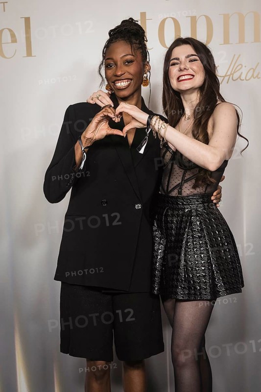Toni Dreher-Adenuga and Klaudia Giez at the preview of the 21st season of Germany's Next Topmodel - by Heidi Klum on 09.02.2026 at Zoopalast Berlin