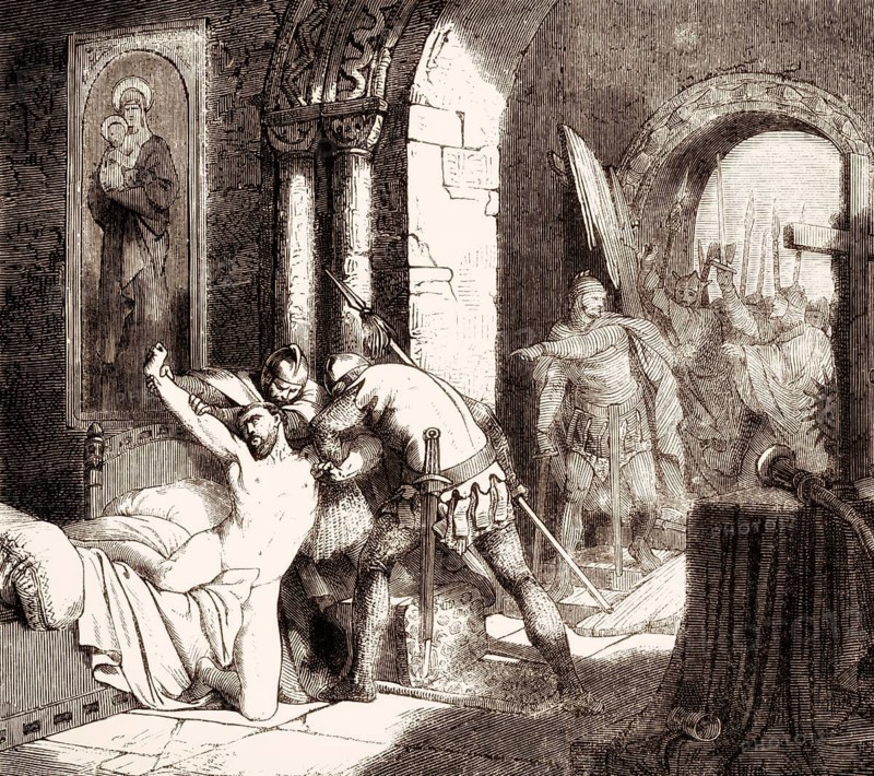 Arresting of Pope Martin I, on 17 June 653