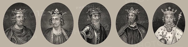 Könige von England, Henry III, Edward I, Edward II, Edward III, Richard II, 13. und 14. Jahrhundert, Haus Plantagenet
