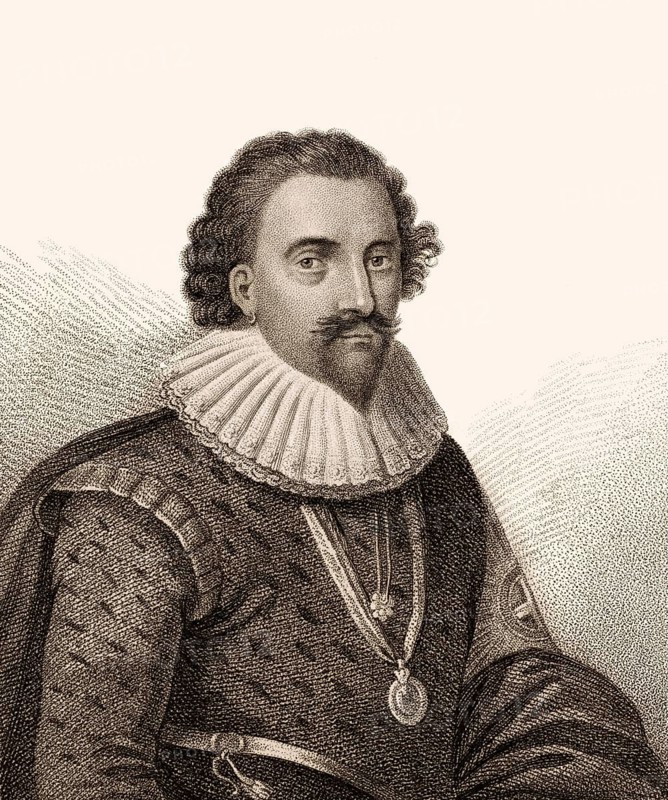 William Herbert, 3rd Earl of Pembroke, 1580-1630, an English nobleman, Lord Chamberlain, founded Pembroke College, Oxford with King James