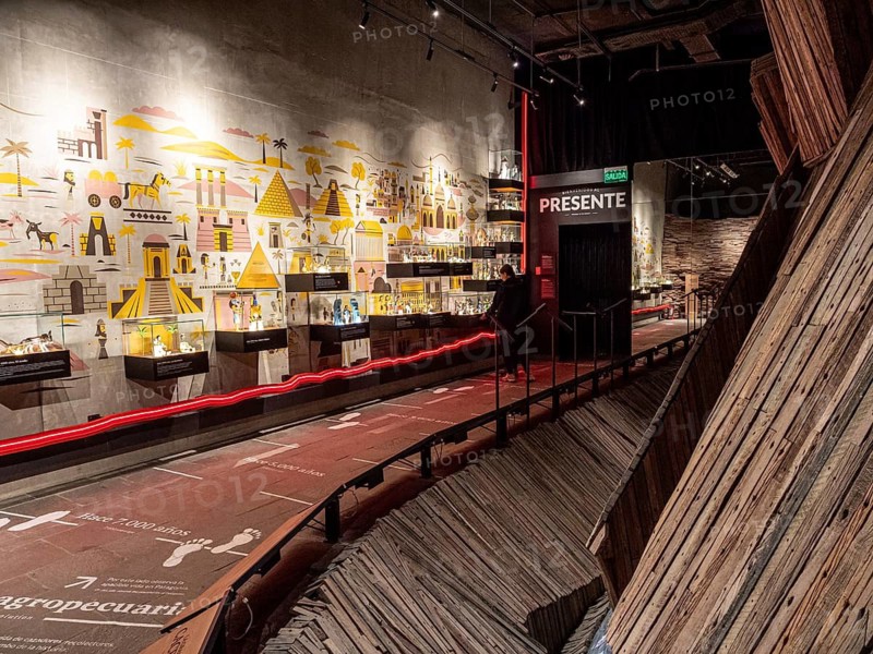 Exhibition about the development of mankind, museum in PParque Patagonia Argentina, Park Patagonia Argentina, Argentina