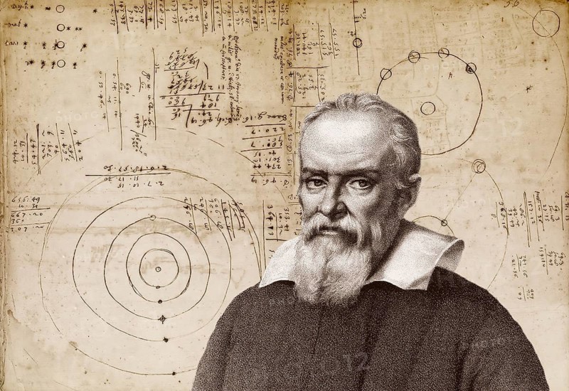 Galileo Galilei, 1564, 1642, Italian astronomer, handwritten scientific notes