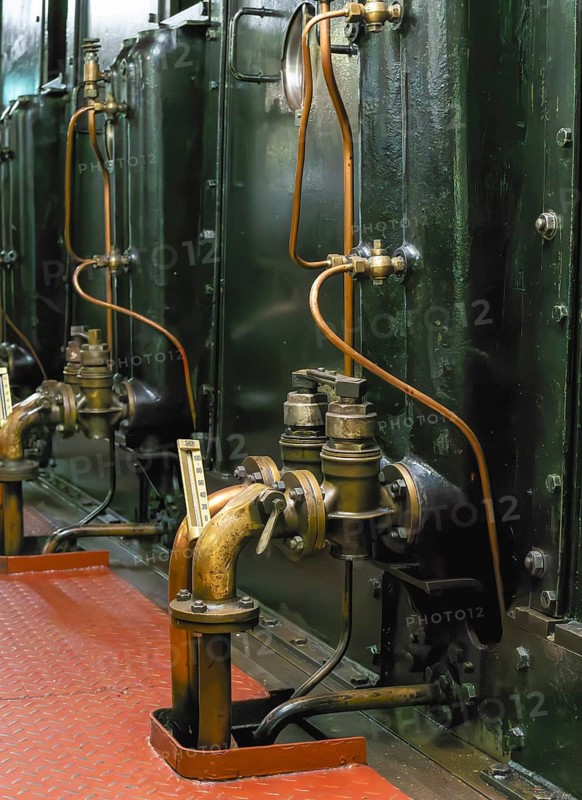 Detailed photos from the engine room of the former freighter Cap San Diego, museum ship in the Port of Hamburg, Sankt Pauli Landungsbrücken, Hamburg, Germany