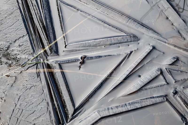 Abstract ice structures, Norrbotten, Lapland, Sweden, September 2024