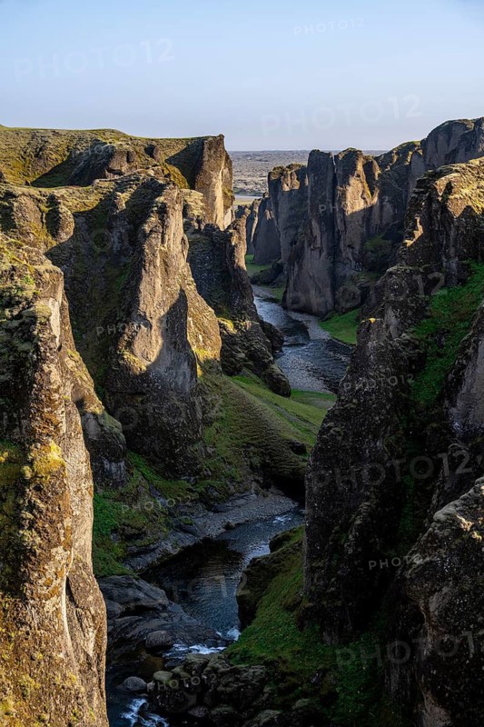 Fjaðrárgljúfur Canyon, Fjadrargljufur, deep gorge, near Kirkjubæjarklaustur, South Iceland, Iceland