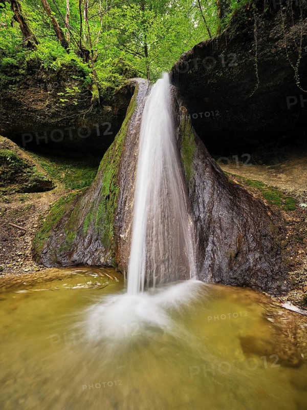 Schwarzenbach Waterfall, Baar, Canton Zug, Switzerland
