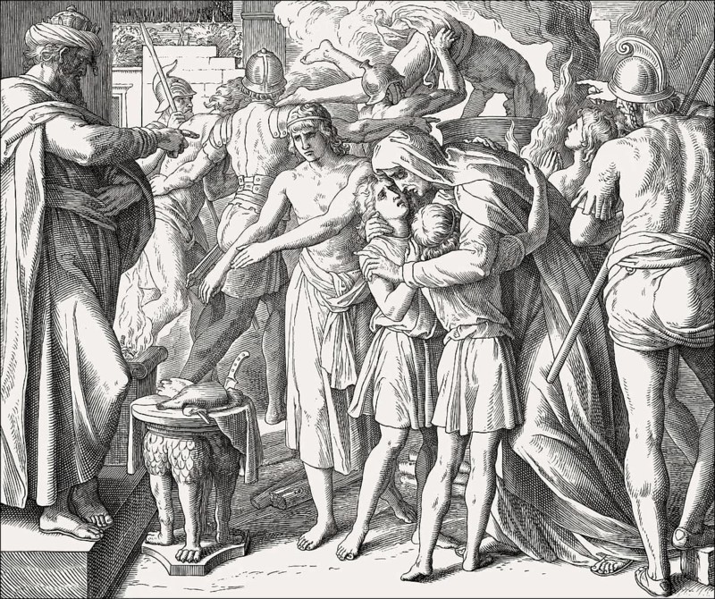 Martyrs, Books of Maccabees, Old Testament, by Julius Schnorr von Carolsfeld