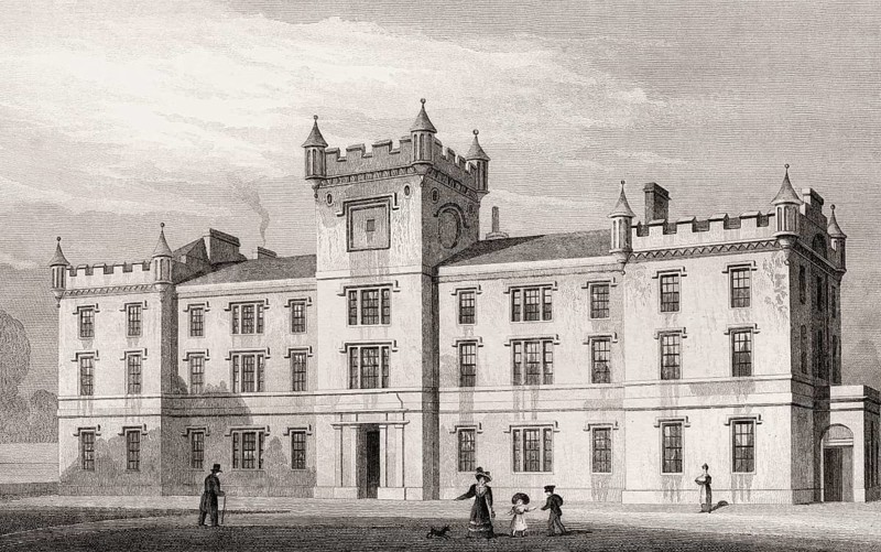 Gillespie's Hospital, Edinburgh, Scotland, 19th century, from Modern Athens by Th. H. Shepherd