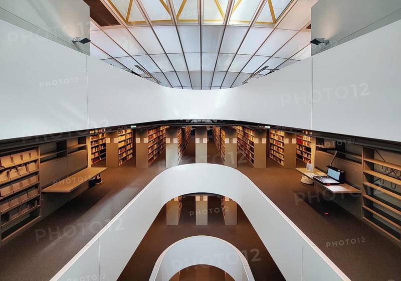 Philologische Bibliothek der Freien Universität Berlin, auch Berlin Brain genannt weil das Gebäude wie ein menschlicher Schädel geformt ist, Deutschland