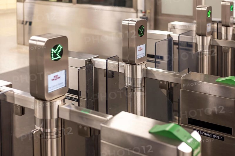 Toronto, Canada, 10 March, 2026: Toronto TTC Metrolinx Presto machines at a busy Bloor and Yonge station. A contactless smart card is used to gain access to public transportation
