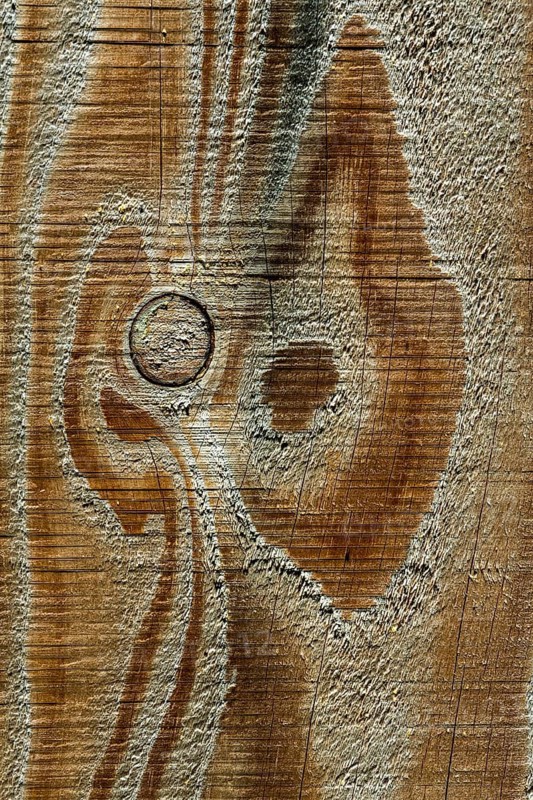 Close up of a plank of wood