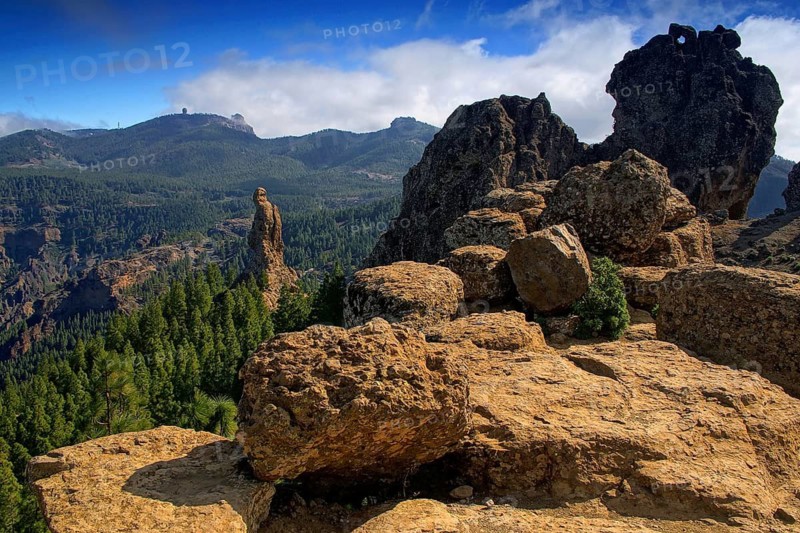 Canary Islands, Gran Canaria, Roque Niblo, View, Gran Canaria, Canary Islands, Spain