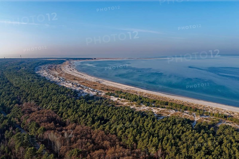 Darßer Ort lighthouse in the Western Pomeranian Lagoon Area National Park. Prerow, Mecklenburg-Western Pomerania, Germany