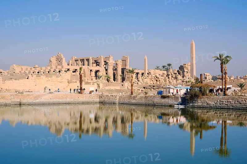Sacred Lake and Karnak Temple, Luxor, Egypt