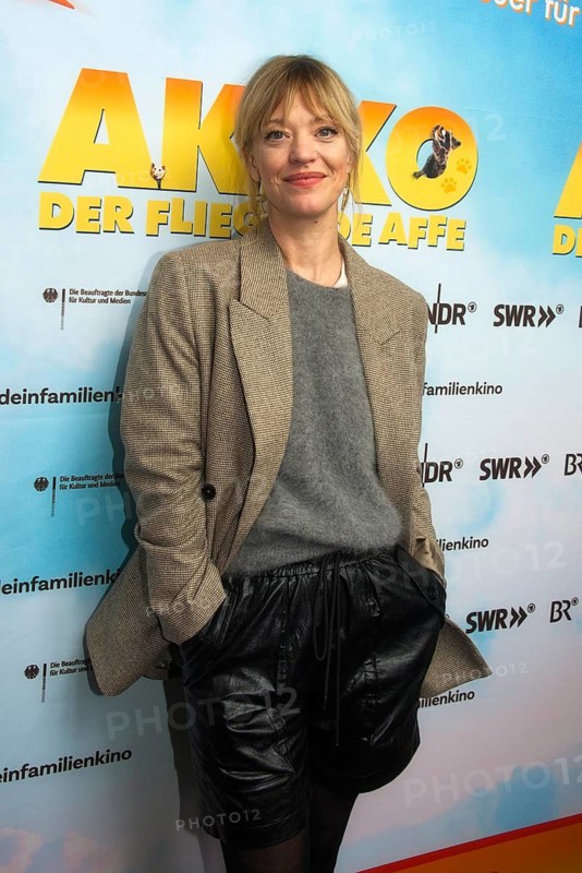 Heike Makatsch, AKIKO DER FLIEGENDE AFFE (cinema release: 05.06.2025), Photo Call for the Berlin premiere at the Filmtheater am Friedrichshain, Berlin, 25.05.2025