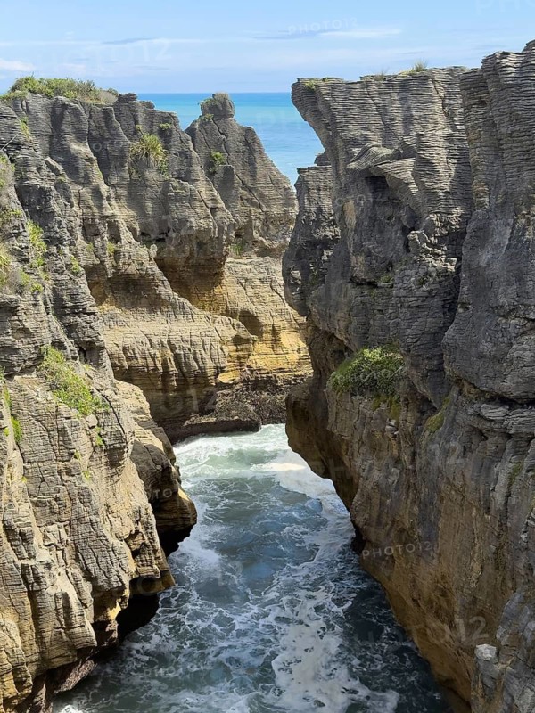Pancake Rocks in Paparoa National Park, South Island, New Zealand, Oceania