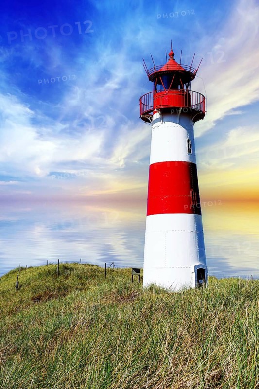 Germany, Schleswig-Holstein, The lighthouse of List, Ostellenbogen, Island Sylt
