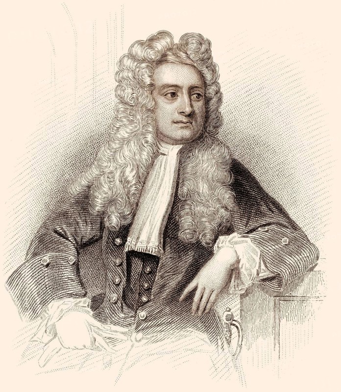 Sir Isaac Newton, 1642-1726, englischer Physiker und Mathematiker