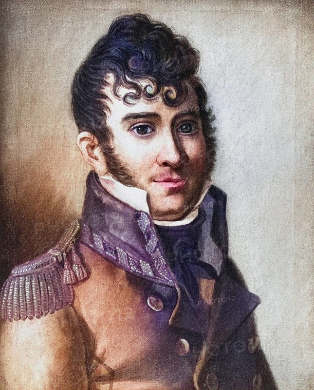 Christian Magnus Falsen 1782-1830 Norwegian constitutional father statesman lawyer and historian, Historical, digitally restored reproduction from a 19th century original, Record date not stated