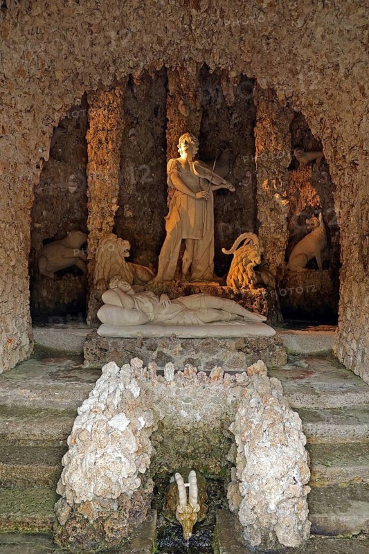 Hellbrunn Palace, pleasure palace, trick fountains, Salzburg, Austria, grotto