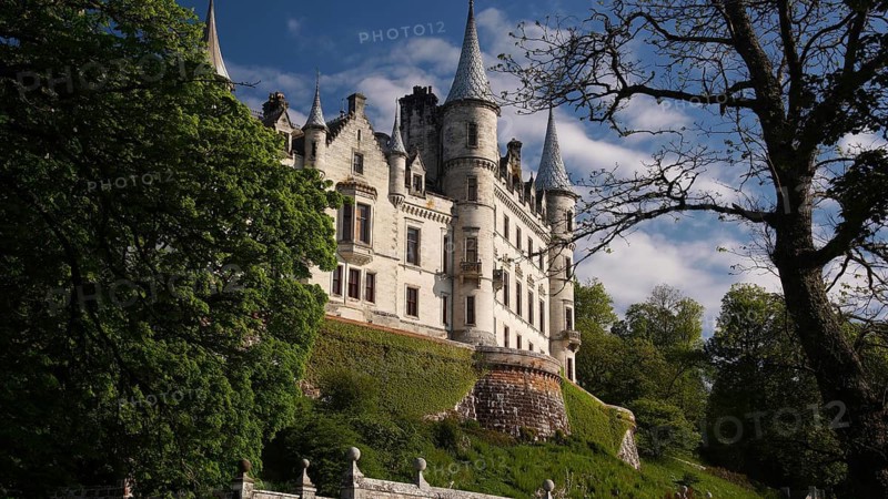 Europe, Scotland, England, Castle Dunrobin, Sutherland Clan, East Coast