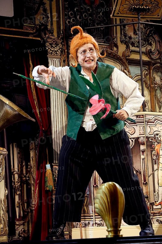 Katharina Thalbach during the photo rehearsal for SAUERKOHL AND MISDEEDS, a musical Wilhelm bush program in the comedy on Kurfürstendamm in the Ernst Reuter Hall in Berlin on 14.01.2026