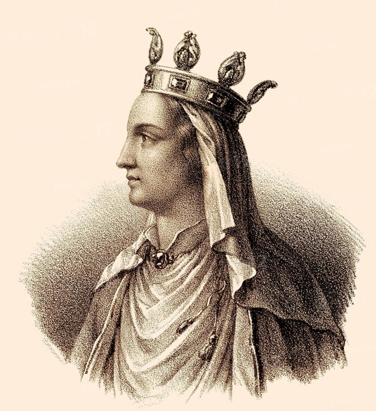 Queen Ultrogothe, Ultrogotho or Ultragotha, wife to Childebert I, c. 496-558, a Frankish King of the Merovingian dynasty