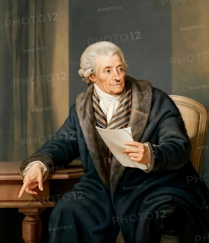 Portrait of Friedrich Gottlieb Klopstock, 1724 - 1803, German poet, digitally edited